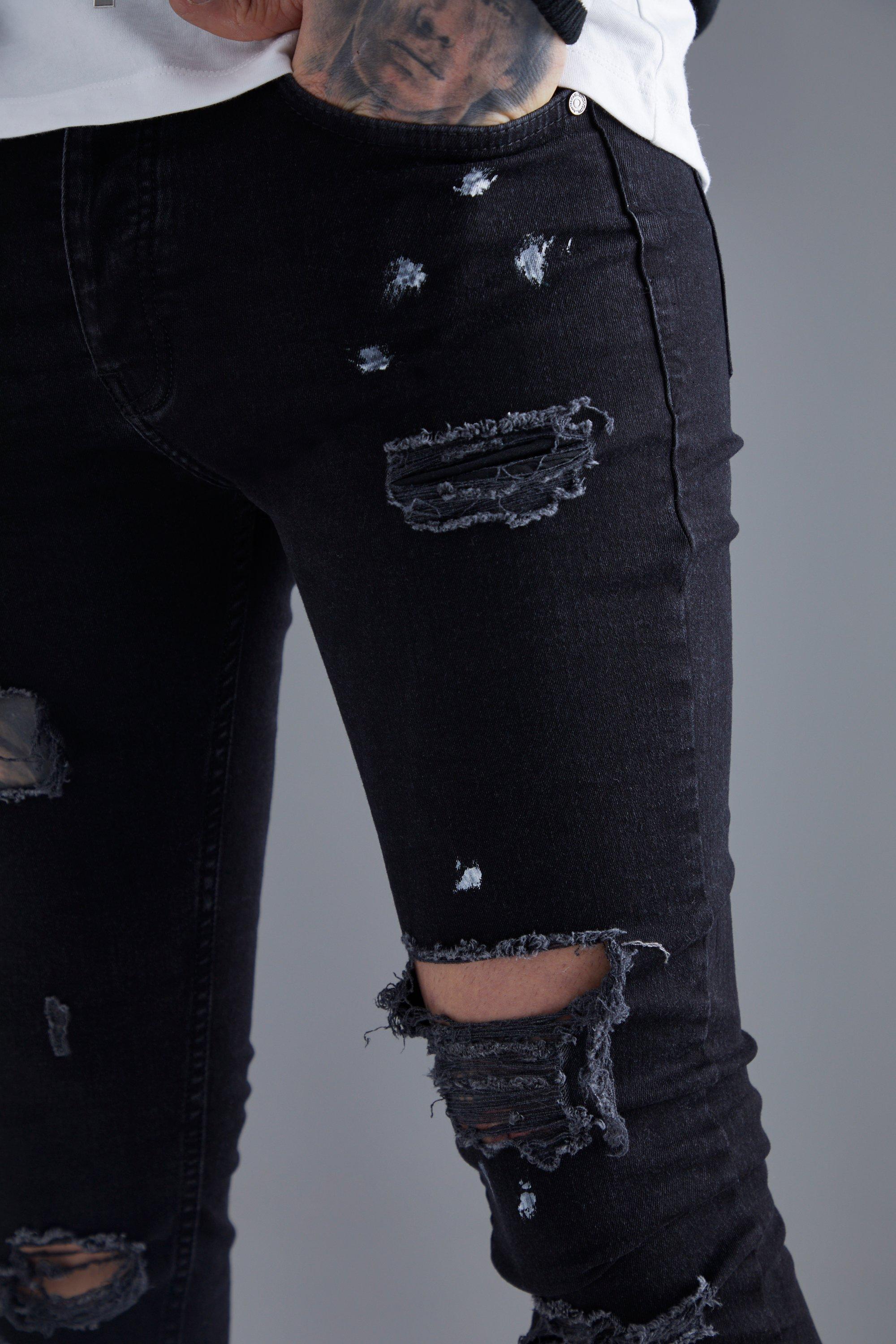 Jeans super strappati outlet
